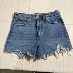 Abercrombie & Fitch The 4" Mom Short High Rise denim shorts